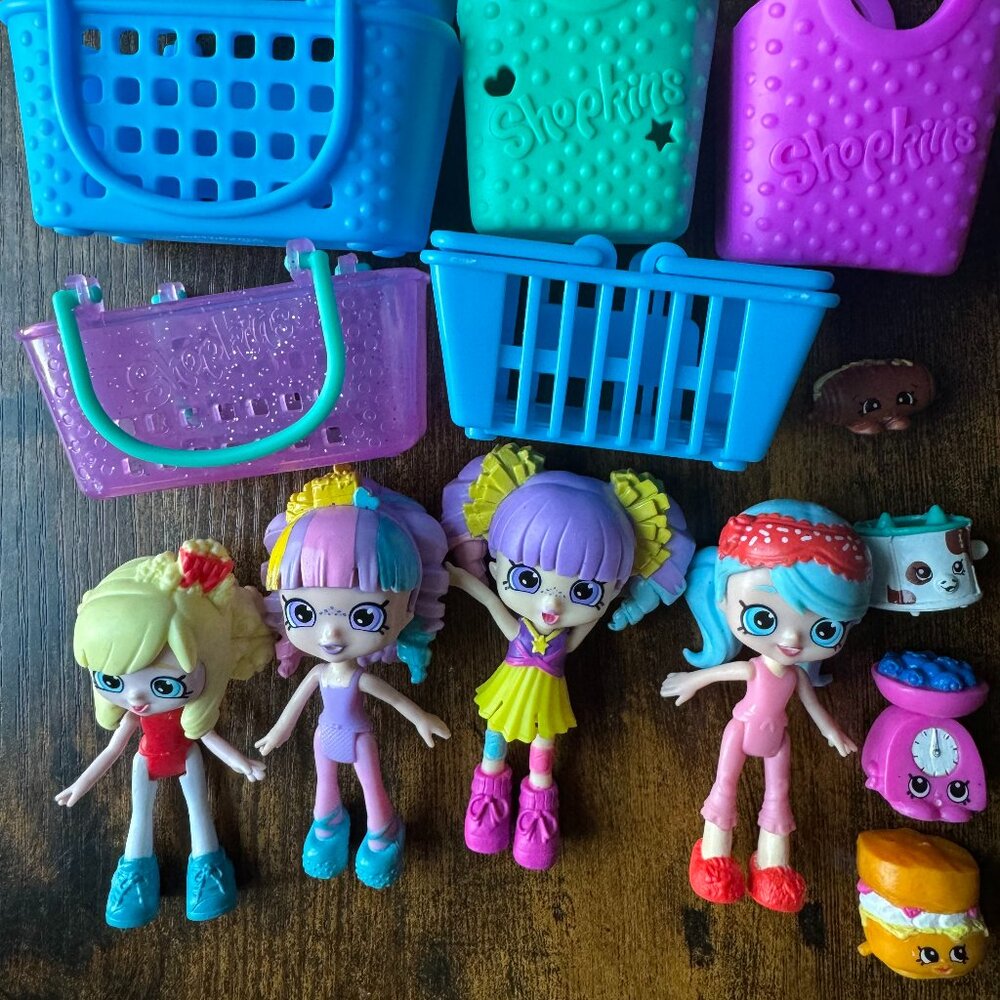 Shopkins Lot- SHOPPIES, SHOPKINS, BASKETS